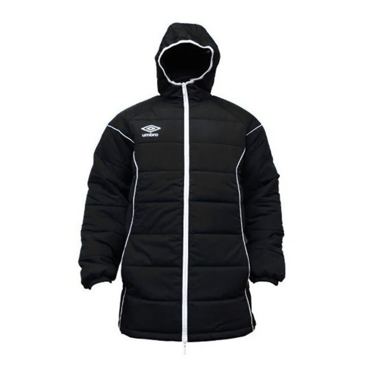 Parka Infantil Umbro Pro Training Junior - Negro - Blanco 