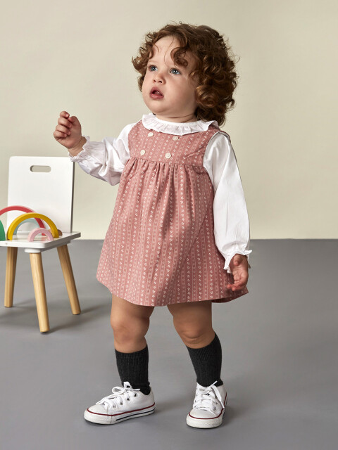 Vestido Tiroles Coral Claro