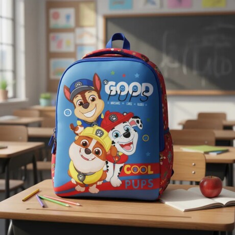 Mochila Nickelodeon Paw Patrol De Neopreno Infantil 27x21x12Cm Uso Preescolar Y Diario Mochila Nickelodeon Paw Patrol De Neopreno Infantil 27x21x12Cm Uso Preescolar Y Diario
