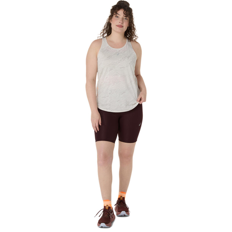 Bividi Running Fujitrail Tank Mujer Cream/rainstorm Grey