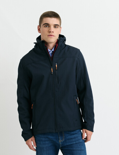 300550 CAMPERA HARRINGTON LABEL Azul Oscuro