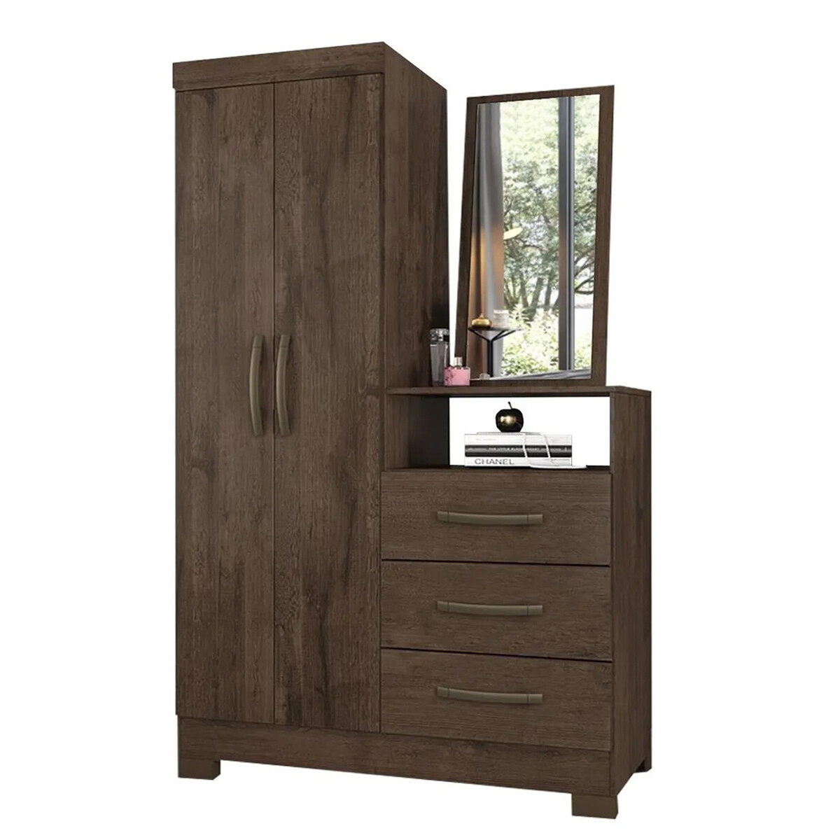 Cómoda / cajonera con espejo - CAFÈ 