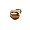 Country Sandalia Casual Cuero S/baja Tiras Cruzadas Crema-mix