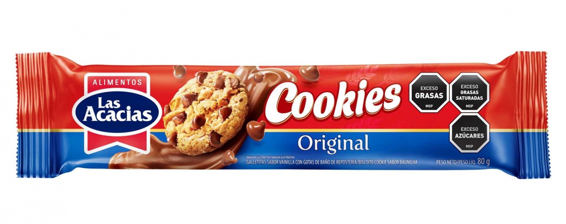 GALLETA COOKIE LAS ACACIAS 80G ORIGINAL 