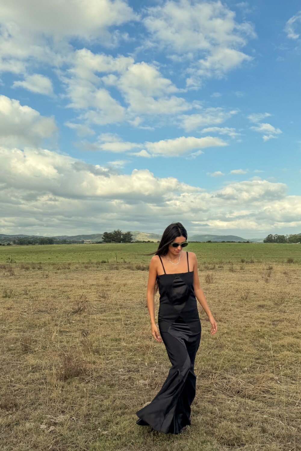 Mermaid Rombo Dress Negro