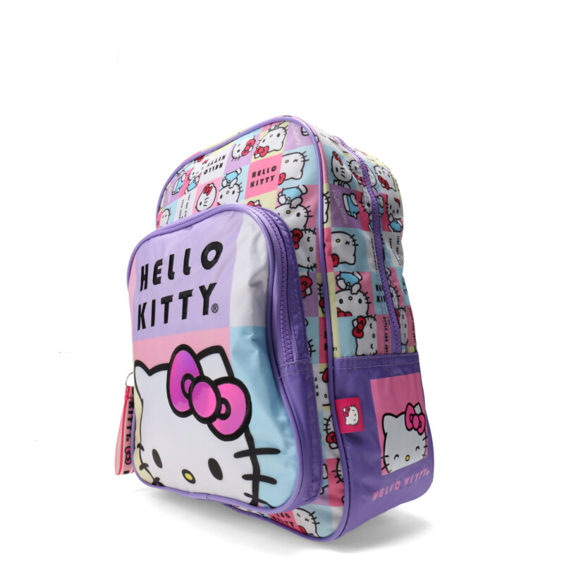 Mochila Hello Kitty 14" Lila- Rosado - Blanco