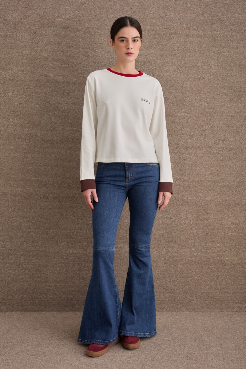 TSHIRT SAVIA CONTRAST Crudo