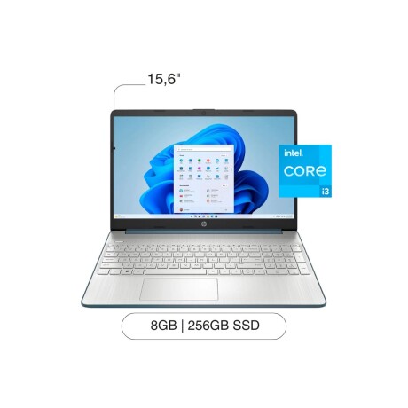 Notebook HP15-DY2792W 15.6' HD 256GB SSD / 8GB RAM I3-1115G4 W11 Blue Notebook HP15-DY2792W 15.6' HD 256GB SSD / 8GB RAM I3-1115G4 W11 Blue