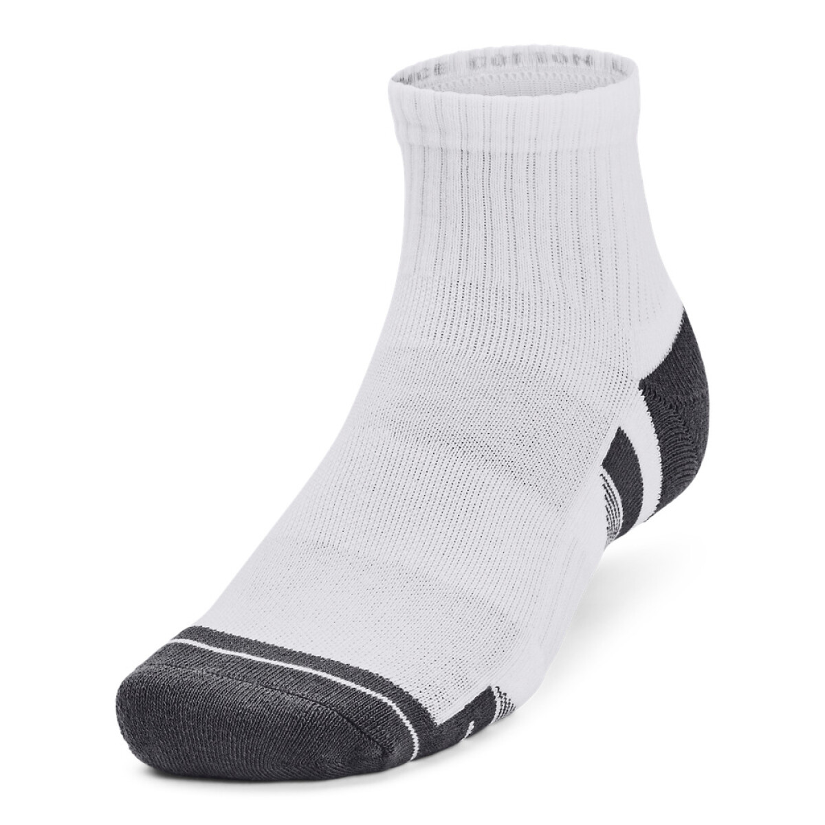 UA Performance Cotton 3p Qtr-WHT - WHT-100 