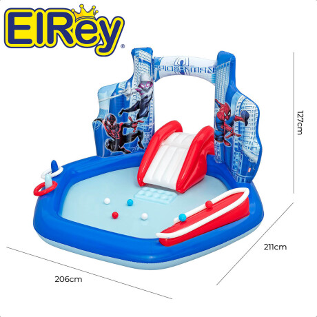 Centro De Juegos Piscina Spiderman Bestway Tobogán Bsw98793