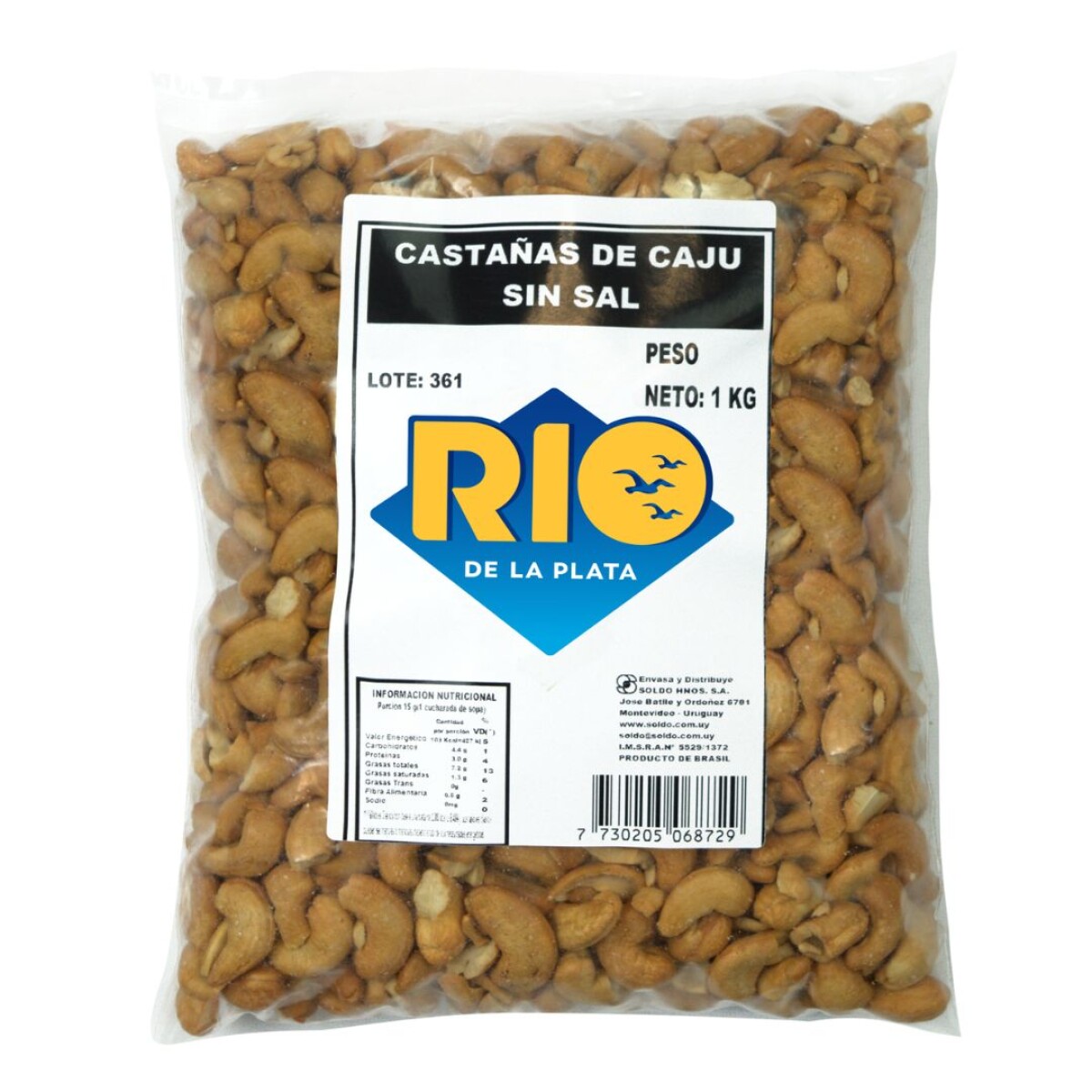 CASTAÑAS DE CAJU S/SAL RIO DE LA PLATA 1 KG 