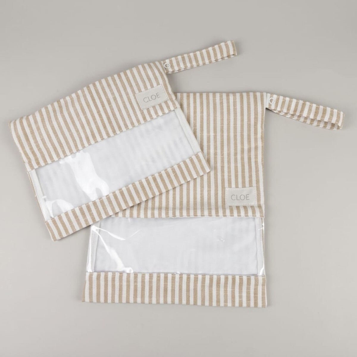 Bolsita Set Impermeable - Stripes Camel 