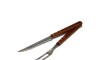 Set asador Cuchillo y Tenedor - Mango de madera Set asador Cuchillo y Tenedor - Mango de madera