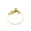 Anillo Flor-Oro Bajo-Piedra Zirconia-AN8103 conpiedra