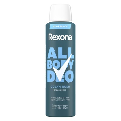 Desodorante Aerosol Rexona Men All Body Ocean Rush 150 Ml. Desodorante Aerosol Rexona Men All Body Ocean Rush 150 Ml.