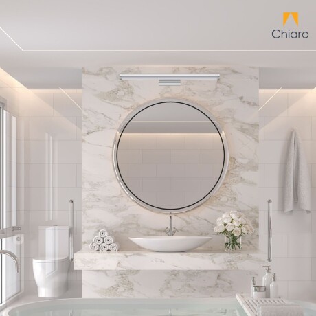 Luminaria Barra de led lineal 60cm 3EN1 PLATA