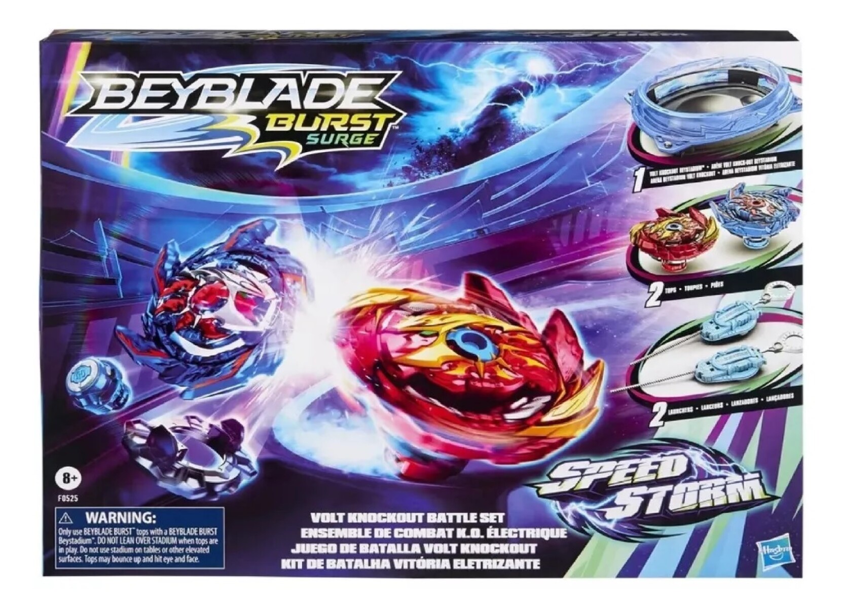 Estadio Hasbro Beyblade Burst Trompos + Lanzadores 