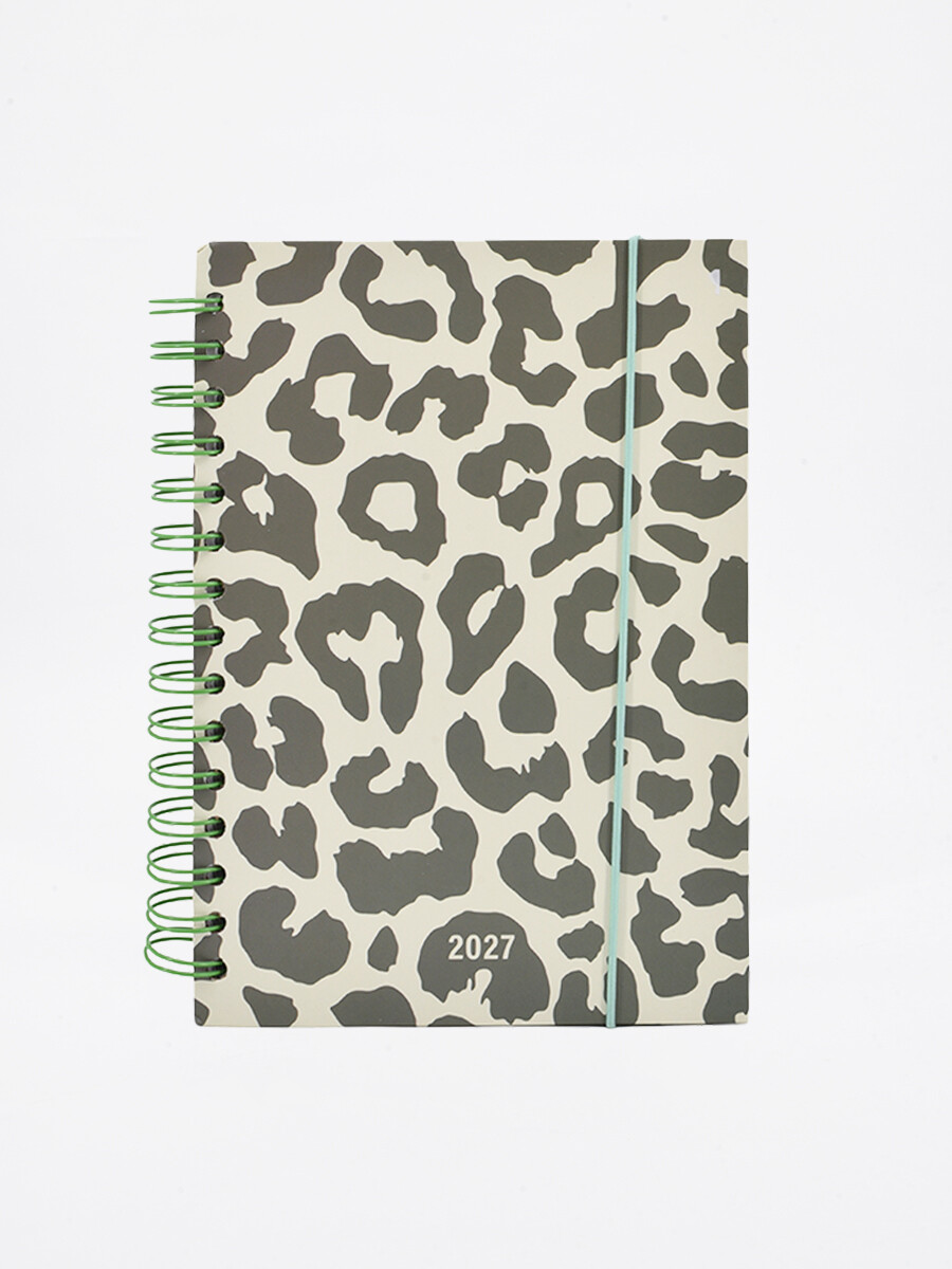 ANGENDA ANIMAL PRINT 2027 - GRIS 