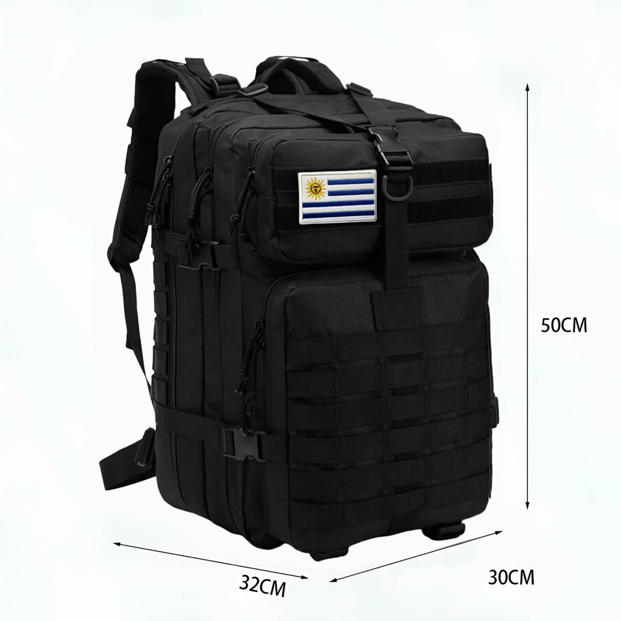 Mochila Carry On Táctica Profesional La Mejor Calidad Negro — El