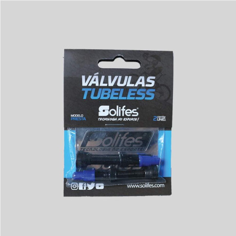 Kit Valvulas Tubeless Aluminio Solifes 60 Mm Kit Valvulas Tubeless Aluminio Solifes 60 Mm