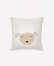 Almohadón Milu de algodón beige bordado de oveja 45 x 45 cm