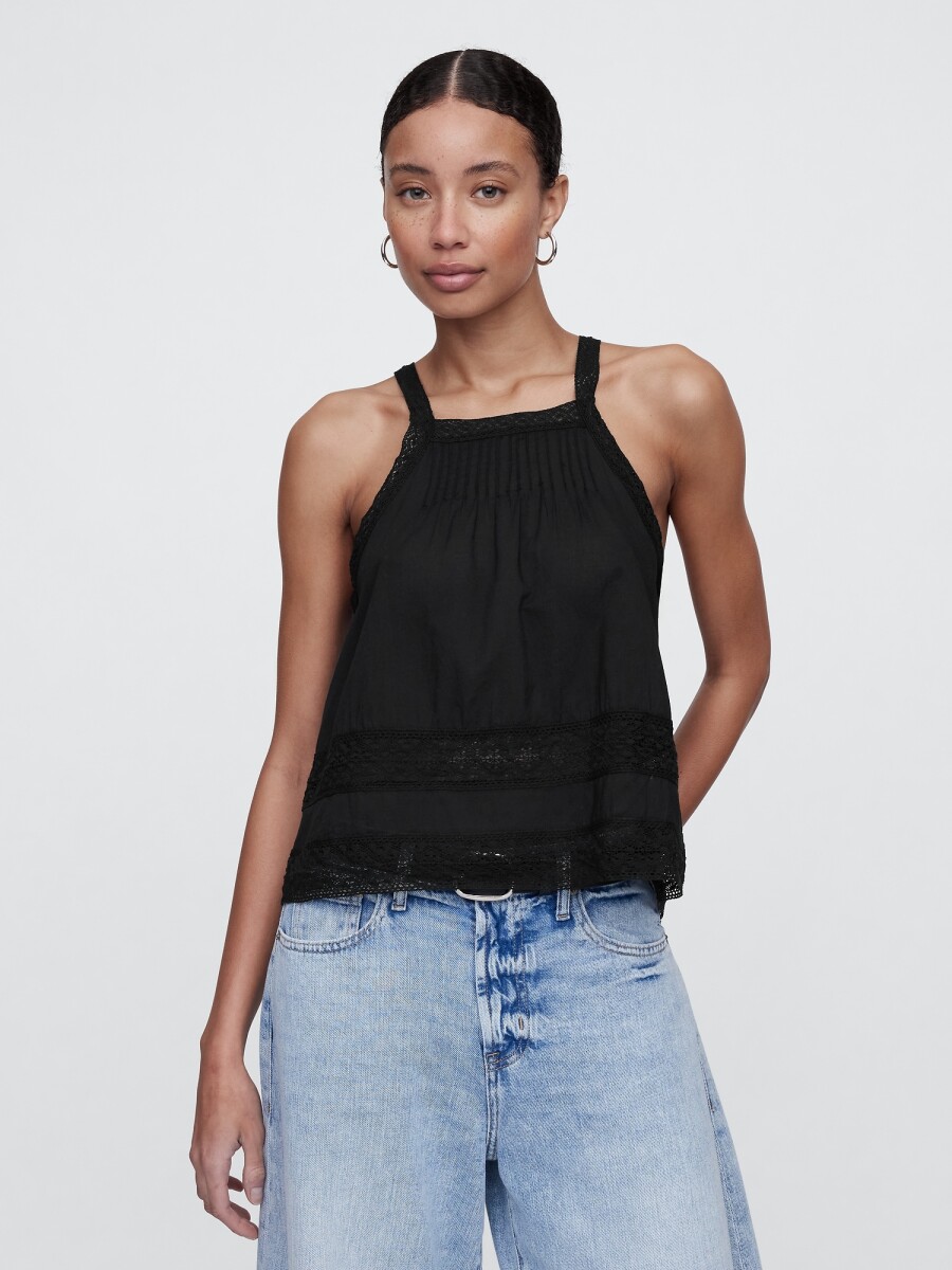 Musculosa Halter Mujer - Black 