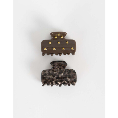 Broches Sets Con tachas Combinacion Tricolor