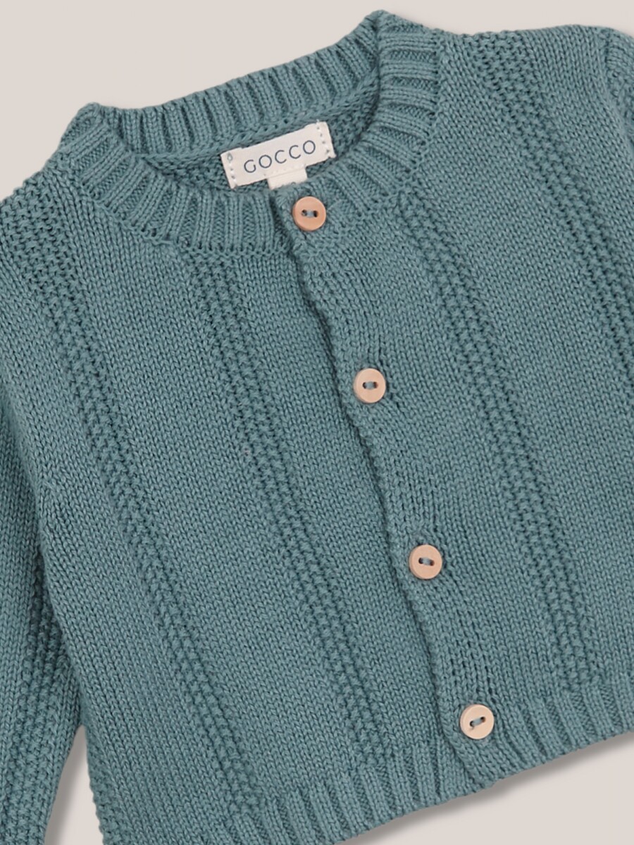 Chaqueta De Punto Blanco