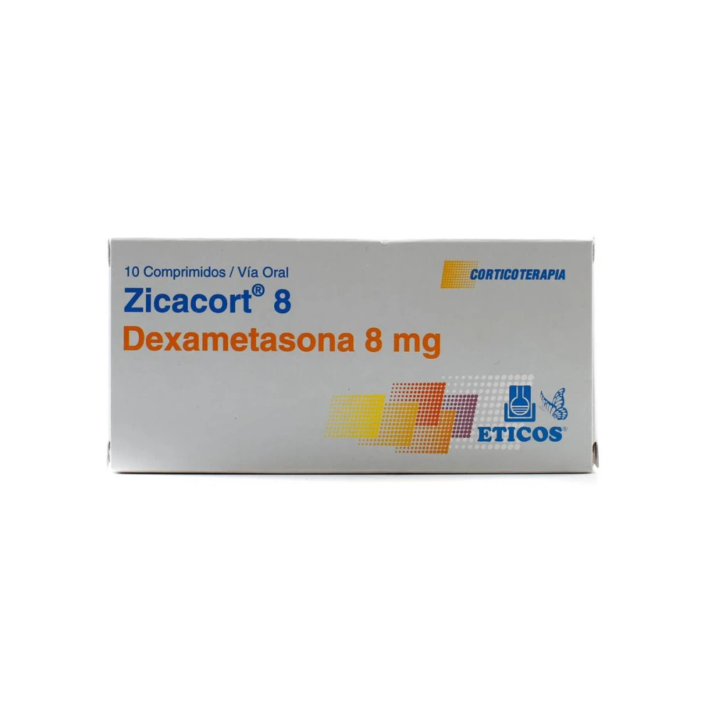 ZICACORT 8 MG. CJ X 10 COMPRIMIDOS
