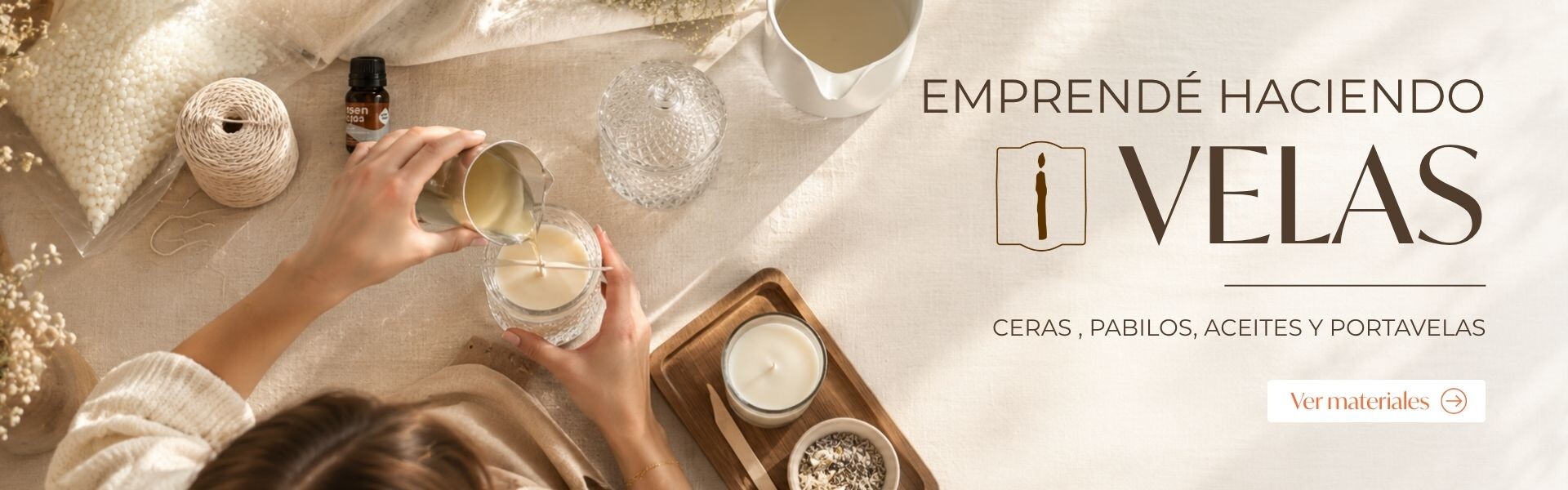 Emprendé haciendo velas