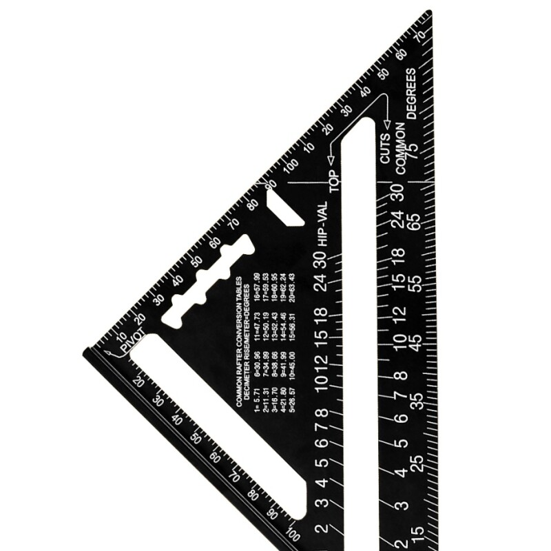 DINGQI ESCUADRA DE ALUMINIO TRIANGULAR C/REGLA 7 PULGADAS Dingqi Escuadra De Aluminio Triangular C/regla 7 Pulgadas