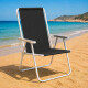 Silla Alta Conforto Aluminio NEGRO