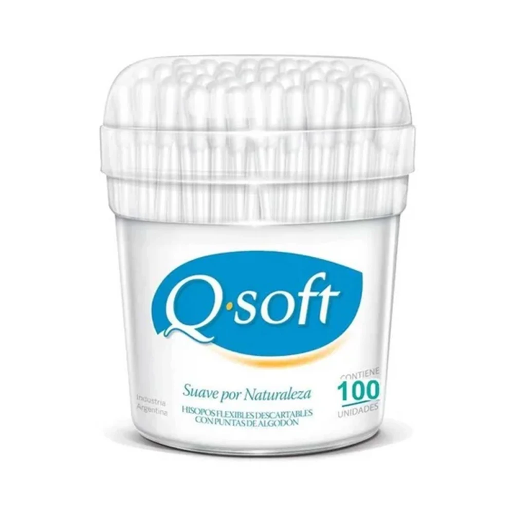 Q SOFT BABY HISOPOS CJ X 100 UNID.