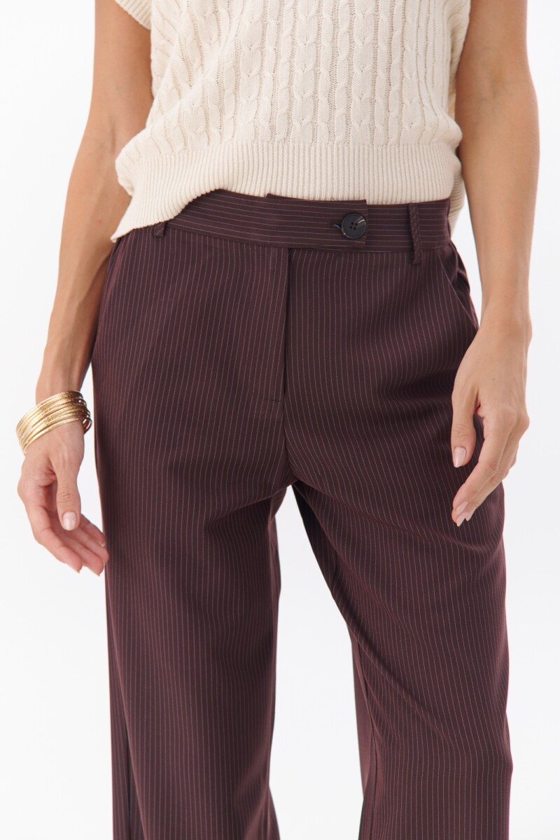 PANTALON TIZA CHOCOLATE