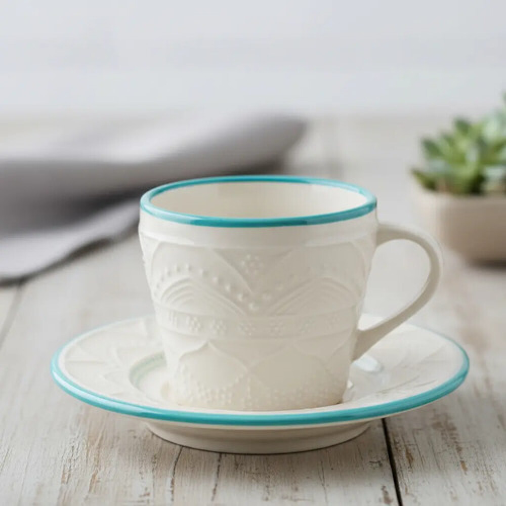 Taza te con plato Serena Sky 220 ml OXFORD Taza te con plato Serena Sky 220 ml OXFORD