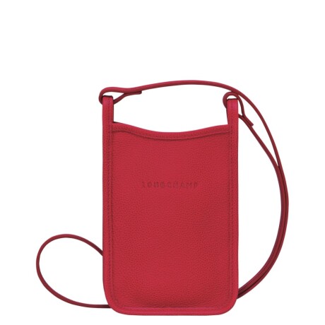 Longchamp -Cartera de cuero, Le foulonné Rojo