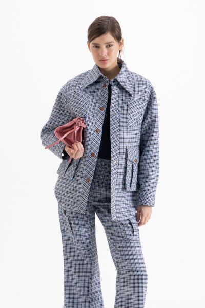 CHAQUETA LUNA Celeste