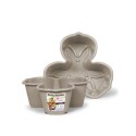 MACETA CUADRADA 29 LITROS BEIGE BEIGE