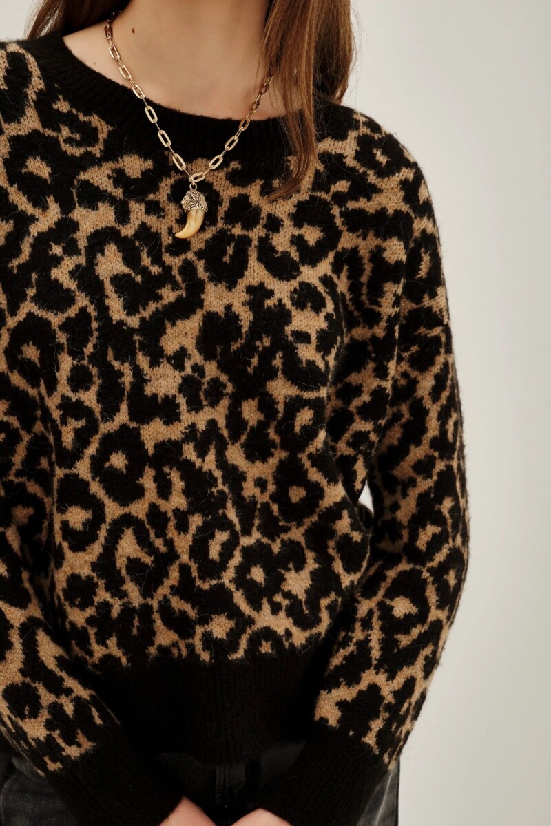 Sweater Animal Chita Leopardo