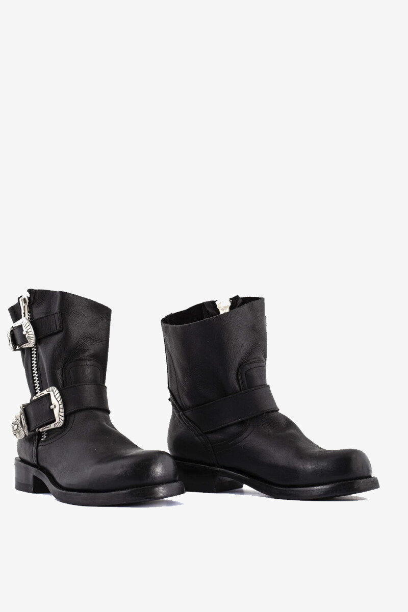 BOTA MOTOR Negro
