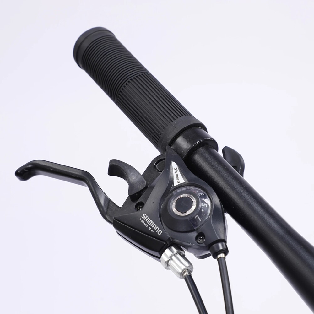 BICICLETA MONTAÑA RODADO 29 CON AMORTIGUADORES Y COMPONENTES SHIMANO - 21 CAMBIOS BLANCO