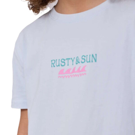 Remera Rusty Marea Niño Blanco