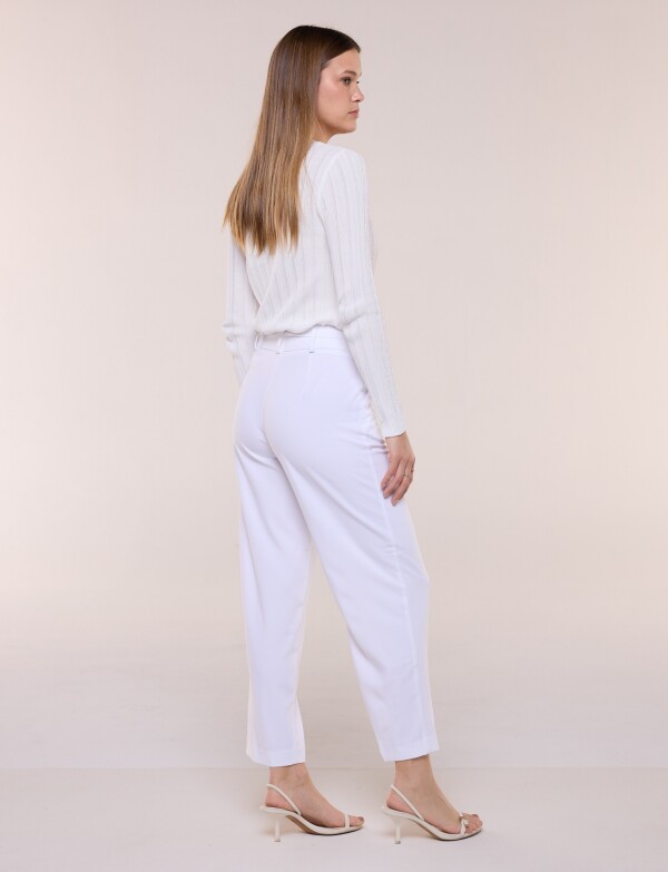 Pantalon Ankle BLANCO
