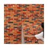 Revestimiento Pared Adhesivo Facil Colocacion Piedra X10 Un Variante Color Ladrillo