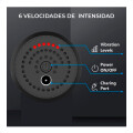Masajeador Eléctrico Corporal Recargable con 4 Cabezales y 6 Velocidades Masajeador Eléctrico Corporal Recargable con 4 Cabezales y 6 Velocidades