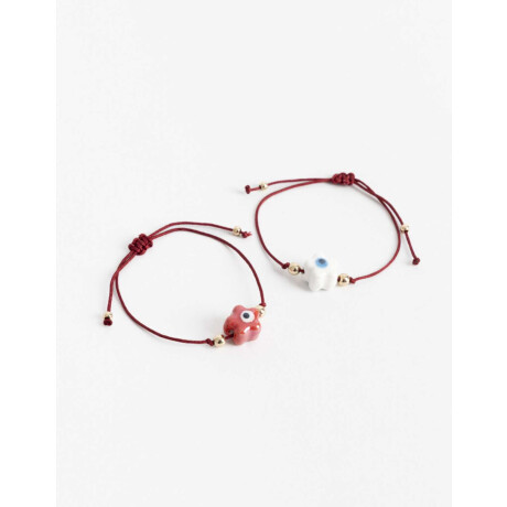 Set De Pulseras Para Compartir Dorado