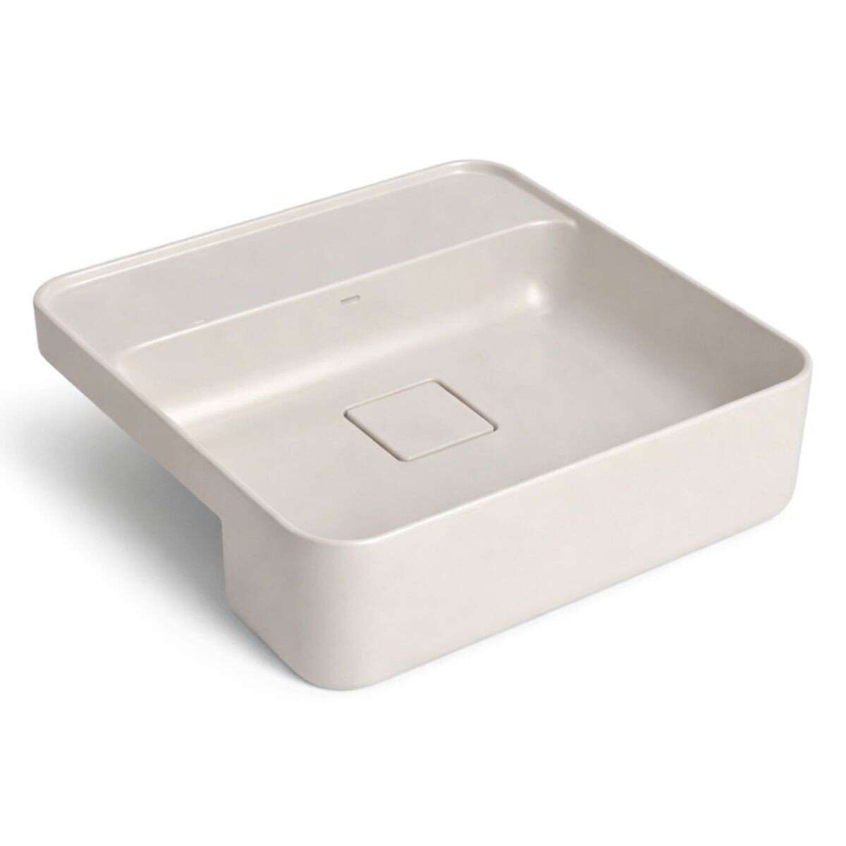 Bacha Semi Encastre Cuadrada 40cm C/mesa Barbante Deca 