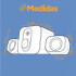 Mini Home Theater 2.1 Hp Parlantes + Subwoofer Plug Jack Led Color Gris