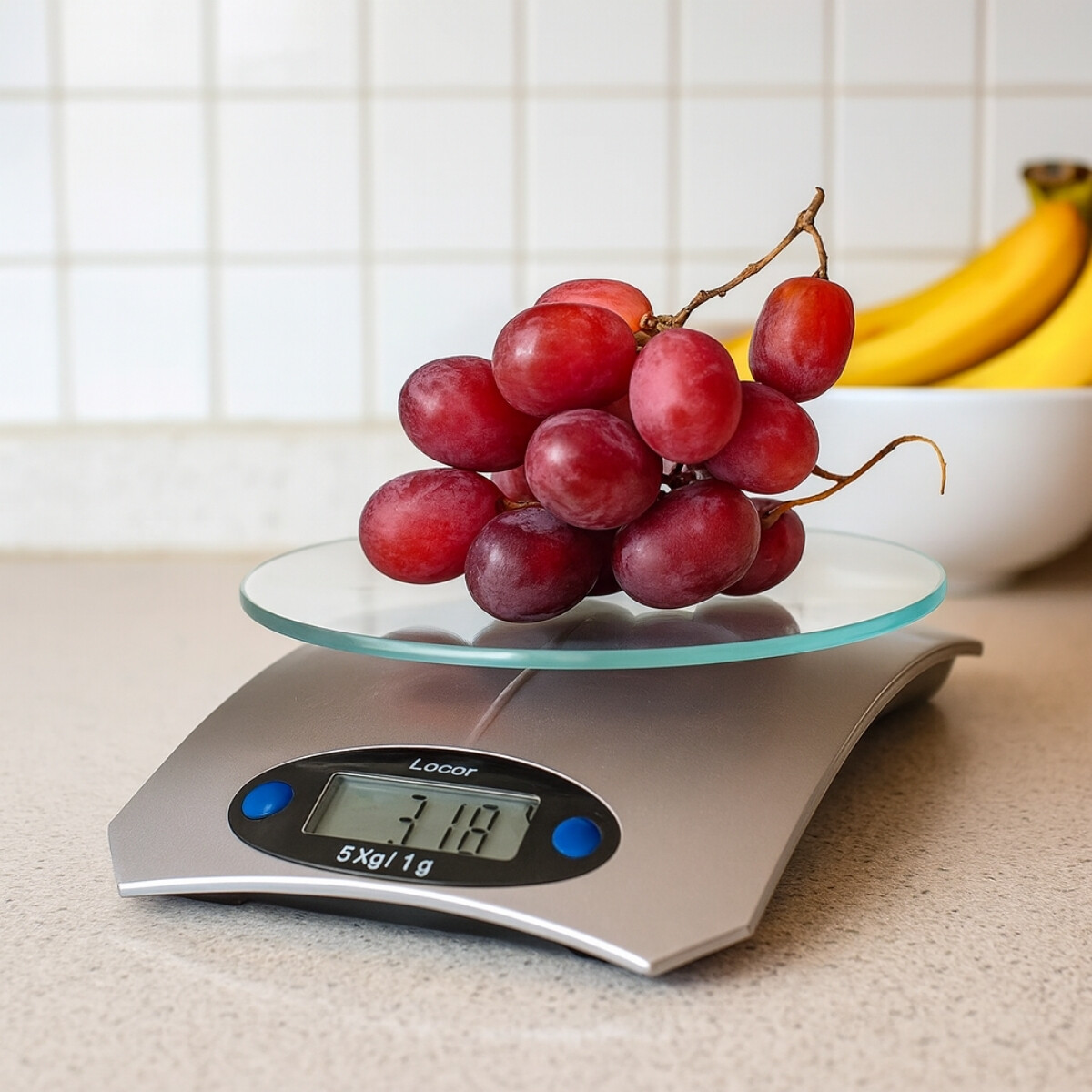 Balanza sobremesa cristal 