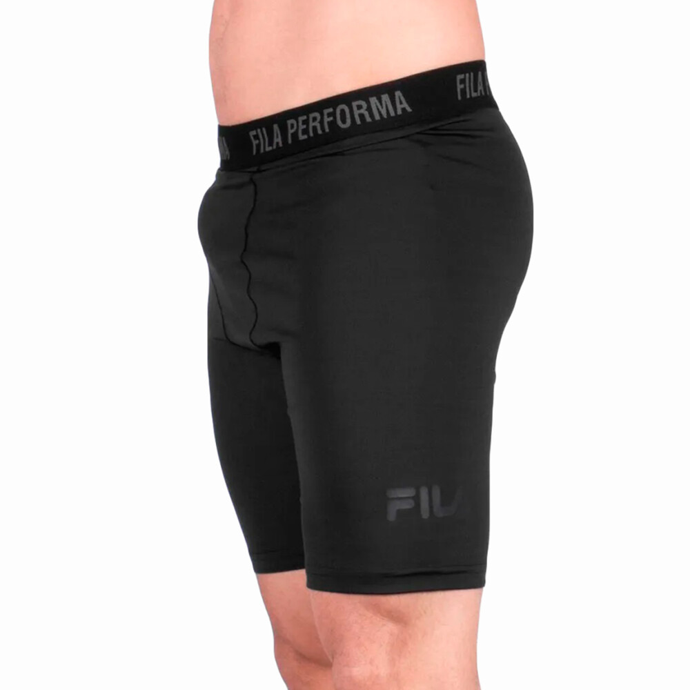 Fila bermuda masculina compress skin preto Negro
